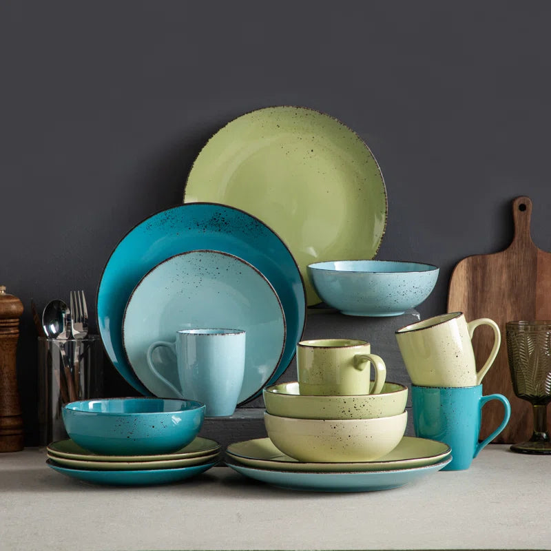 Aagman Piece Stoneware Dinnerware Set - Service for 4