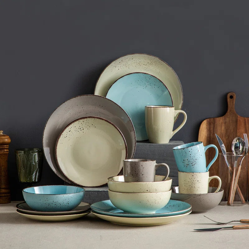 Aagman Piece Stoneware Dinnerware Set - Service for 4