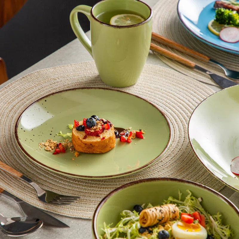 Aagman Piece Stoneware Dinnerware Set - Service for 4