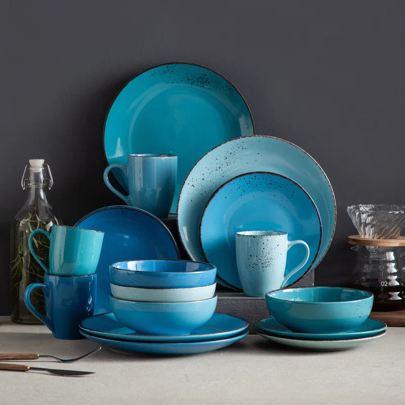 Aagman Piece Stoneware Dinnerware Set - Service for 4