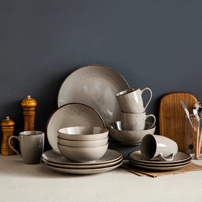 Aagman Piece Stoneware Dinnerware Set - Service for 4