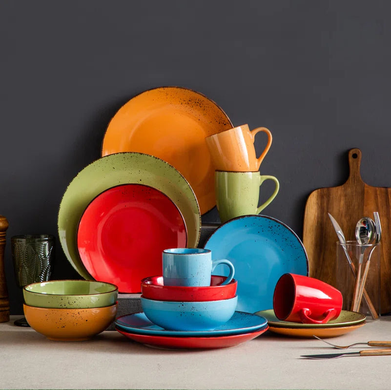 Aagman Piece Stoneware Dinnerware Set - Service for 4