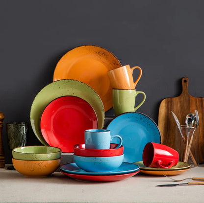 Aagman Piece Stoneware Dinnerware Set - Service for 4
